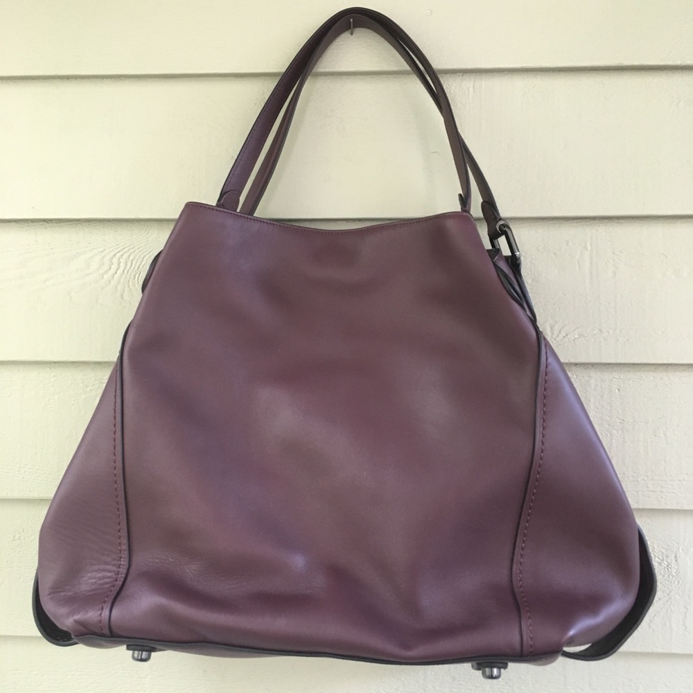 Coach Edie 42 shoulder bag in oxblood